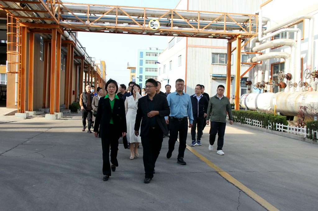 仙桃市黨組成員張艷敏來潔晶集團考察